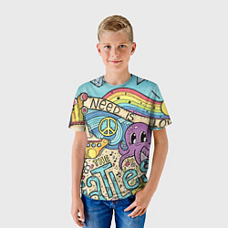 Футболка детская All you need is The Beatles, цвет: 3D-принт — фото 2