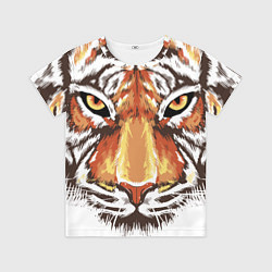 Футболка детская Морда тигра от John Art, цвет: 3D-принт