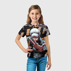 Футболка детская Трафальгар Ло особо опасен, цвет: 3D-принт — фото 2