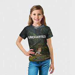 Футболка детская Uncharted На картах не значится, цвет: 3D-принт — фото 2