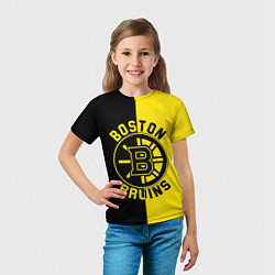 Футболка детская Boston Bruins, Бостон Брюинз, цвет: 3D-принт — фото 2