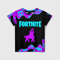 Футболка детская FORTNITE MARSHMELLO NEON НЕОН, цвет: 3D-принт
