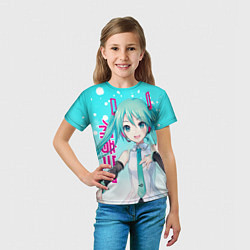 Футболка детская Hatsune Miku, Мику Хацунэ, цвет: 3D-принт — фото 2
