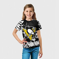Футболка детская Питтсбург Пингвинз Pittsburgh Penguins, цвет: 3D-принт — фото 2