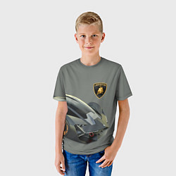 Футболка детская Lamborghini concept 2020, цвет: 3D-принт — фото 2