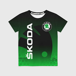 Футболка детская SKODA SPORT GRADIENT ШКОДА СПОРТ, цвет: 3D-принт