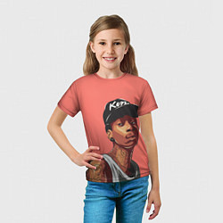 Футболка детская Wiz Khalifa Art, цвет: 3D-принт — фото 2
