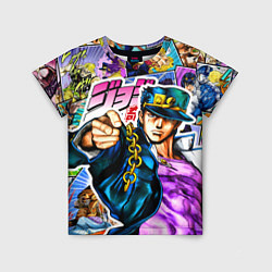 Футболка детская Джотаро - JoJos Bizarre Adventure, цвет: 3D-принт