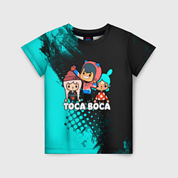 Футболка детская Toca Boca Рита и Леон, цвет: 3D-принт