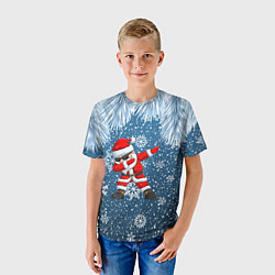 Футболка детская DAB SANTA WINTER, цвет: 3D-принт — фото 2
