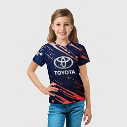 Футболка детская Toyota градиент, цвет: 3D-принт — фото 2