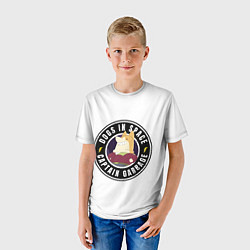 Футболка детская Собаки в космосе Капитан Бардак, цвет: 3D-принт — фото 2