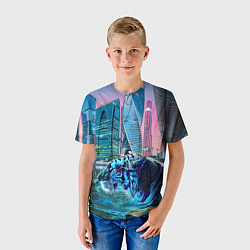 Футболка детская Плывущий хищник, цвет: 3D-принт — фото 2
