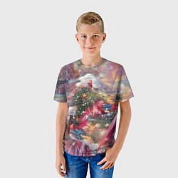 Футболка детская Ностальгия Рождества, цвет: 3D-принт — фото 2