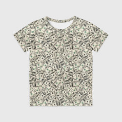 Футболка детская Доллары Dollars, цвет: 3D-принт