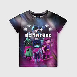 Футболка детская DELTARUNE ГЕРОИ В БОЙ!, цвет: 3D-принт