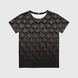 Футболка детская Чешуя Дракона black edition, цвет: 3D-принт