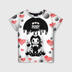 Футболка детская BOMB LOVE BENDY AND THE INK MACHINE, цвет: 3D-принт