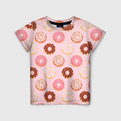 Футболка детская Pink donuts, цвет: 3D-принт