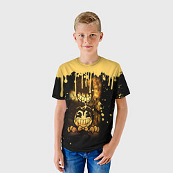 Футболка детская Bendy And The Ink Machine Игра Бенди, цвет: 3D-принт — фото 2