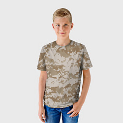 Футболка детская Пустынный Милитари, цвет: 3D-принт — фото 2