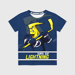 Футболка детская Тампа-Бэй Лайтнинг, Tampa Bay Lightning, цвет: 3D-принт