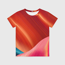 Футболка детская Структура линий, цвет: 3D-принт