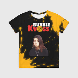 Футболка детская BUBBLE KVASS - ДОРА Брызги, цвет: 3D-принт