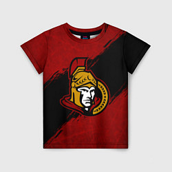 Футболка детская Оттава Сенаторз , Ottawa Senators, цвет: 3D-принт