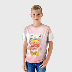 Футболка детская УТОЧКА ЛАЛАФАНФАН Сердечки, цвет: 3D-принт — фото 2