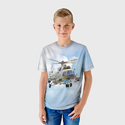 Футболка детская Многоцелевой вертолёт МИ-8, цвет: 3D-принт — фото 2