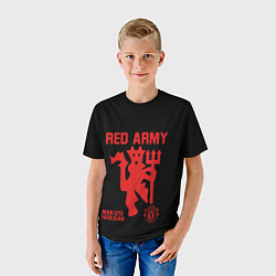 Футболка детская Manchester United Red Army Манчестер Юнайтед, цвет: 3D-принт — фото 2