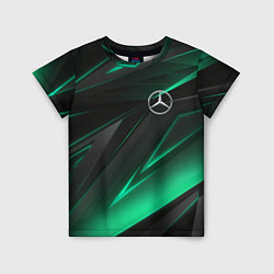 Футболка детская MERCEDES-BENZ AMG NEON STRIPES PETRONAS, цвет: 3D-принт