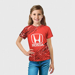Футболка детская HONDA хонда sport, цвет: 3D-принт — фото 2