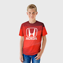 Футболка детская HONDA хонда, цвет: 3D-принт — фото 2