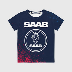 Футболка детская SAAB - Краска, цвет: 3D-принт