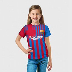 Футболка детская Ферран Торрес Барселона, цвет: 3D-принт — фото 2