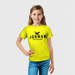 Футболка детская Узор Yellow Jorman Air Dope Street Market, цвет: 3D-принт — фото 2