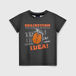 Футболка детская Мозговой Штурм Brainstorm, цвет: 3D-принт