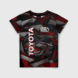 Футболка детская Toyota тойота abstraction, цвет: 3D-принт