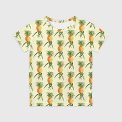 Футболка детская Побеги ананасов, цвет: 3D-принт