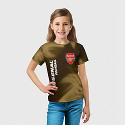 Футболка детская АРСЕНАЛ Arsenal Football Огонь, цвет: 3D-принт — фото 2