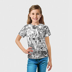 Футболка детская Kuroko no Basket pattern, цвет: 3D-принт — фото 2