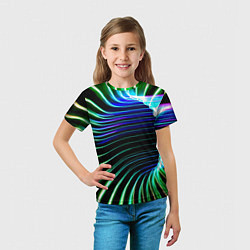 Футболка детская Portal Fashion pattern Neon, цвет: 3D-принт — фото 2