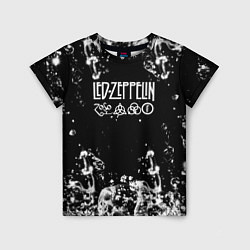 Футболка детская LED ZEPPELIN texture вода, цвет: 3D-принт