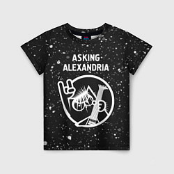 Футболка детская Asking Alexandria - КОТ - Краска, цвет: 3D-принт