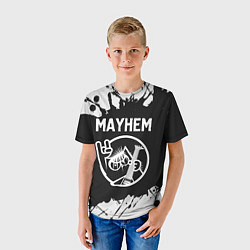Футболка детская Mayhem КОТ Краска, цвет: 3D-принт — фото 2