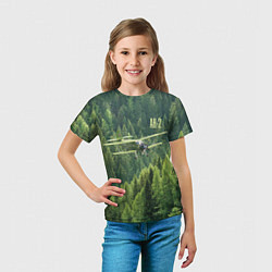 Футболка детская Военный самолет Ан-2, цвет: 3D-принт — фото 2