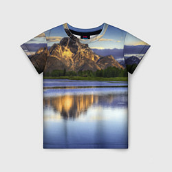 Футболка детская Горы mountains, цвет: 3D-принт