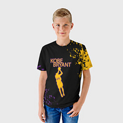 Футболка детская Kobe Bryant Баскетболист 24, цвет: 3D-принт — фото 2